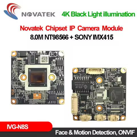 Xmeye So-ny Imx415 Nt98566 4K Ip Camera Module 8Mp Human Face Detection Webcam H.265Ai P2P Onvif Ics