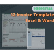 2022 Modern 13 Invoice Excel Template
