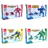 Mainan Anak Robot Transformer 4 in 1 Bongkar Pasang Block Brick