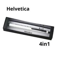 Helvetica ヘルベチカ 多機能ペン 4 in 1 ホワイト #70afab Helvetica Helvetica Multifunction Pen 4 in 1 White #70afab