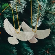 ETH 1pc Friendship Doves Resin Christmas Ornament Doves Christmas Tree Ornament Best PH