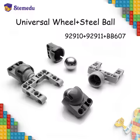 MOC Universal Wheel 92911 92910 Steering Ball Joint bb607 Compatible with legoeds Robot EV3 6023956 