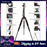 Seashorehouse Extendable Tripod Monopod Foldable Aluminium Alloy 180° 36cm Folded Size 153cm Max Hei