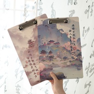 Zaomo wooden clipboard Scenery of Mountains and Rivers Series Chinese-style student writing clipboar