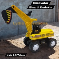 Toy Excavator Push Ride On Car Can Be Sit On