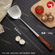 (鍋鏟) 優質花梨木鑊鏟/湯勺 廚房烹飪工具 加長防燙不銹鋼用具 廚房烹飪鍋鏟 耐用炒菜神器 加長炒勺 廚房用品必備
