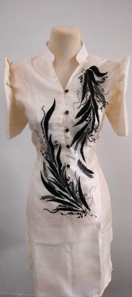 modern filipiniana mistiza dress v neck