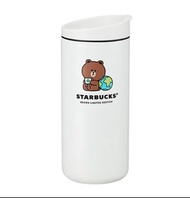 Starbucks x Line brown 絕版保溫水樽 line friends