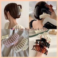 MELLY 🇲🇾 Korea Women Fashion 11cm Large Hair Clip HairClaw ShowerClip SharkClip Acrylic Klip Rambut 