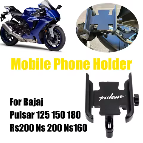 For Bajaj Pulsar 125 150 180 Rs200 Ns 200 160 Motorcycle Accessories Mirror Handlebar Mobile Phone H