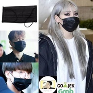 Disposable mask black Masker hitam kain kasa termurah import