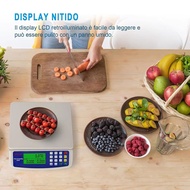 30kg Digital Kitchen Scale 1g Precision LCD Platform Weighing Scale for Food Baking Home Shop