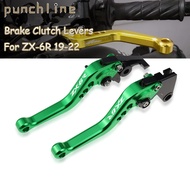 Fit ZX6R ZX636 2019-2022 Adjustable  Brake Handles For ZX-6R ZX-636 ZX 636 Clutch Levers