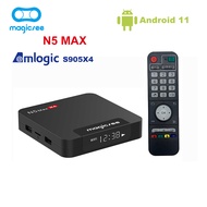 FVBGNHBVCS Magicsee N5 MAX Amlogic S905X4 8K HDR Media Player Quad-core TV BOX Android 11 Mali-G31 MP2 BT4.2 Support Airplay