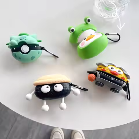 3D Cute Cartoon Earphone Case For Sony WF-1000XM5 Protective Sleeve Bluetooth Headset Soft Silicone 