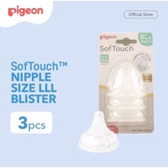 Pigeon Softouch Plus Nipple 3pcs Blister L/LL/LLL