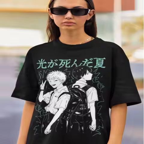 The Summer Hikaru Died T-Shirt Hikaru Yoshiki Anime Men Women Fashion Harajuku Short Sleeve T-shirts