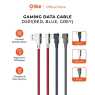 OLIKE D501 GAMING SERIES D501M D501C D501L 3A FAST CHARGING DATA CABLE
