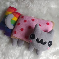 Rainbow cookie Cat plush