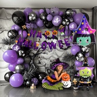 Halloween Balloon Costume Party Decoration Ghost Festival Ghost Pumpkin Head Black Bat Letter Costum