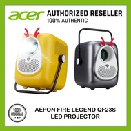 Aopen Fire Legend Qf23s Led Projector – Grey / Yellow