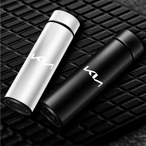 Temperature Display Intelligent Thermos Vacuum Flask Coffee Mug For KIA Sportage Ceed Sorento Cerato
