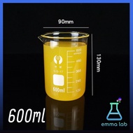 บีกเกอร์ บีกเกอร์แก้ว Glass Beaker Borosilicate Glass 5ml 10ml 25ml 50ml 100ml 250ml 400ml 500ml 600