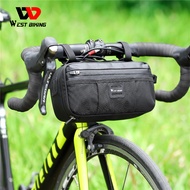 WEST BIKING Multifunction Bike Handlebar Bag Waterproof Travel Shoulder Bag MTB Road Bike Large Capacity Storage Bag Bicycle Accessories