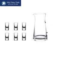 SET OF GLASS WINE CUP AND 6 HIGH QUALITY GLASS WINE CUP | 250ML FILLING CAPACITY | 22ML CUP | FJQ2-1