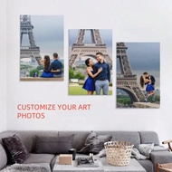 3pcs/Set Custom Unframed Canvas Poster - Personalized Wall Art With Your Photos, Perfect Gift For Fr