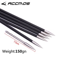 12pcs ID4.2mm Stainless Steel Insert Arrow Point 80 -200 Grains for Bow and Arrow DIY