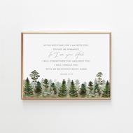 Isaiah 41 10 Bible Verse Wall Art Inspirational Frame