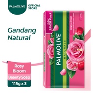 [FREEBIE] Palmolive Naturals Rosy Bloom Beauty Soap 115g 3-bar Value Pack Pack of 2