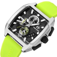 Jam Tangan Pria Evans Jayden Rubber Sport analog Kotak Original