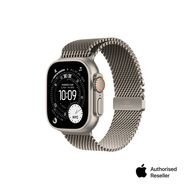 Apple Watch Ultra 3 (GPS + Cellular) 49mm Titanium Case with Titanium Milanese Loop