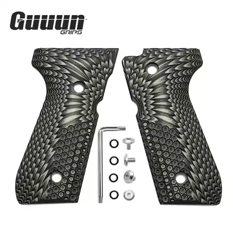 Guuun G10 Grips For Beretta 92/96 92fs M9 92A1 INOX Decorative Non-slip Handle Panel OPS Eagle Wings