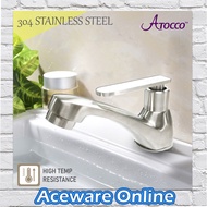 AT-555555SS 304 STAINLESS STEEL BASIN TAP BATHROOM FAUCET WATER PILLAR WATER TAP