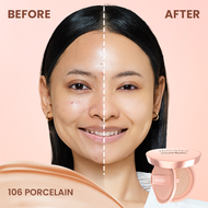 Hanasui Serum Cushion Soulmatte - Matte Finish UVA & UVB Protection Perfect Coverage Menyamarkan Por