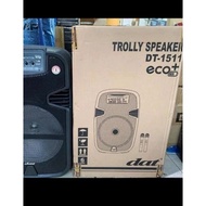 speaker trolley dat 15 inch DT 1511 ECO plus 2 mic wireless