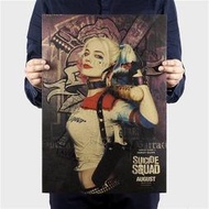 [現貨]自殺突擊隊 犯罪敢死 小丑女 超級英雄 小丑 Suicide Squad漫畫 牛皮紙懷舊復古電影海報 裝飾畫