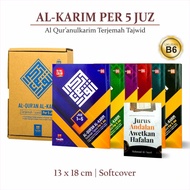 AlQuran Kecil Ukuran A6 Al Quran Al Karim Terjemah Tajwid Per 5 Juz