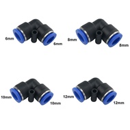 Push To Connect Elbow Connector L Fitting 6mm 8mm 10mm 12mm Air Pneumatic Garden Water Sprayer Misti