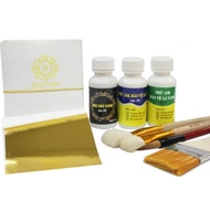 Combo 100 Lá dát vàng mini - Dành cho dát vàng trên gỗ kim loại nhựa đá thủy tinh gốm sứ