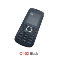 โทรศัพท์มือถือที่อยู่อาศัยฝาครอบปุ่มกดสำหรับ Nokia 112 N112 1120 C1-02 C1-02i แบตเตอรี่ด้านหลังที่หุ้มเครื่องอะไหล่