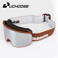 Uchoose Ski Goggles Men Women Large View Snow Goggles Mountaineering Goggles Windproof Goggles Card 