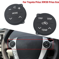 2ชิ้นสำหรับ Toyota Prius 30 XW30 2009-2013 Prius Eco ปุ่ม ZWV30L มัลติฟังก์ชั่นควบคุมสวิตช์พวงมาลัยย