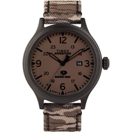 Timex x Mossy Oak Men's Expedition Scout 43mm Watch – Original Bottomland Camo Fabric & Leather Stra
