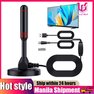 【24 Hours Delivery】Hd Indoor Amplified Digital Tv Antenna 200 Miles Ultra Hdtv With Amplifier IEC male head