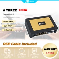 DSP Amplifier Car dsp processor 6CH amp Hi-res SQ 31-band-EQ Bluetooth 5.0 Austr A THREE