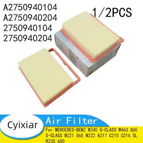 A2750940104 A2750940204 Air Filter for MERCEDES-BENZ W240 G-CLASS W463 G65 S-CLASS W221 S65 W222 A21